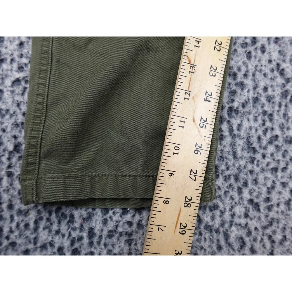 YoungLA Cargo Pants Men Medium Olive Green Multi-Pocket Straight Leg Utility